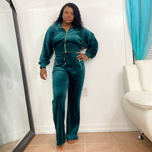 Dark green pants outfit