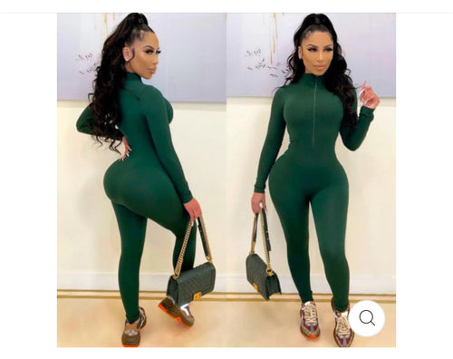 Hunter Green jumpsuit