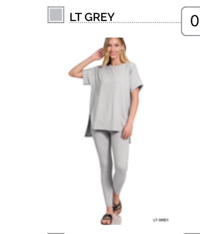 Lt Grey pants set