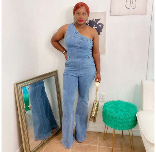 One Shoulder Jumpsuit