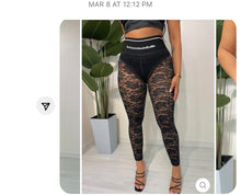 Load image into Gallery viewer, Lace leggings